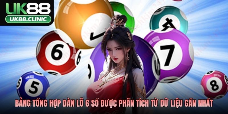 Bảng tổng hợp dàn lô 6 số được phân tích từ dữ liệu gần nhất